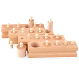 Educational Cylinder Socket Wooden Blocks