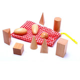 Wooden Montessori 3D Shapes Set