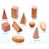 Wooden Montessori 3D Shapes Set