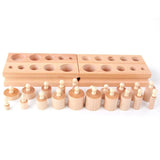 Educational Cylinder Socket Wooden Blocks
