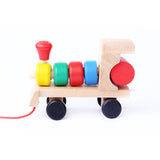 Geometric Shapes Wooden Train Set