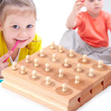 Educational Cylinder Socket Wooden Blocks