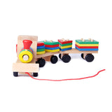 Geometric Shapes Wooden Train Set